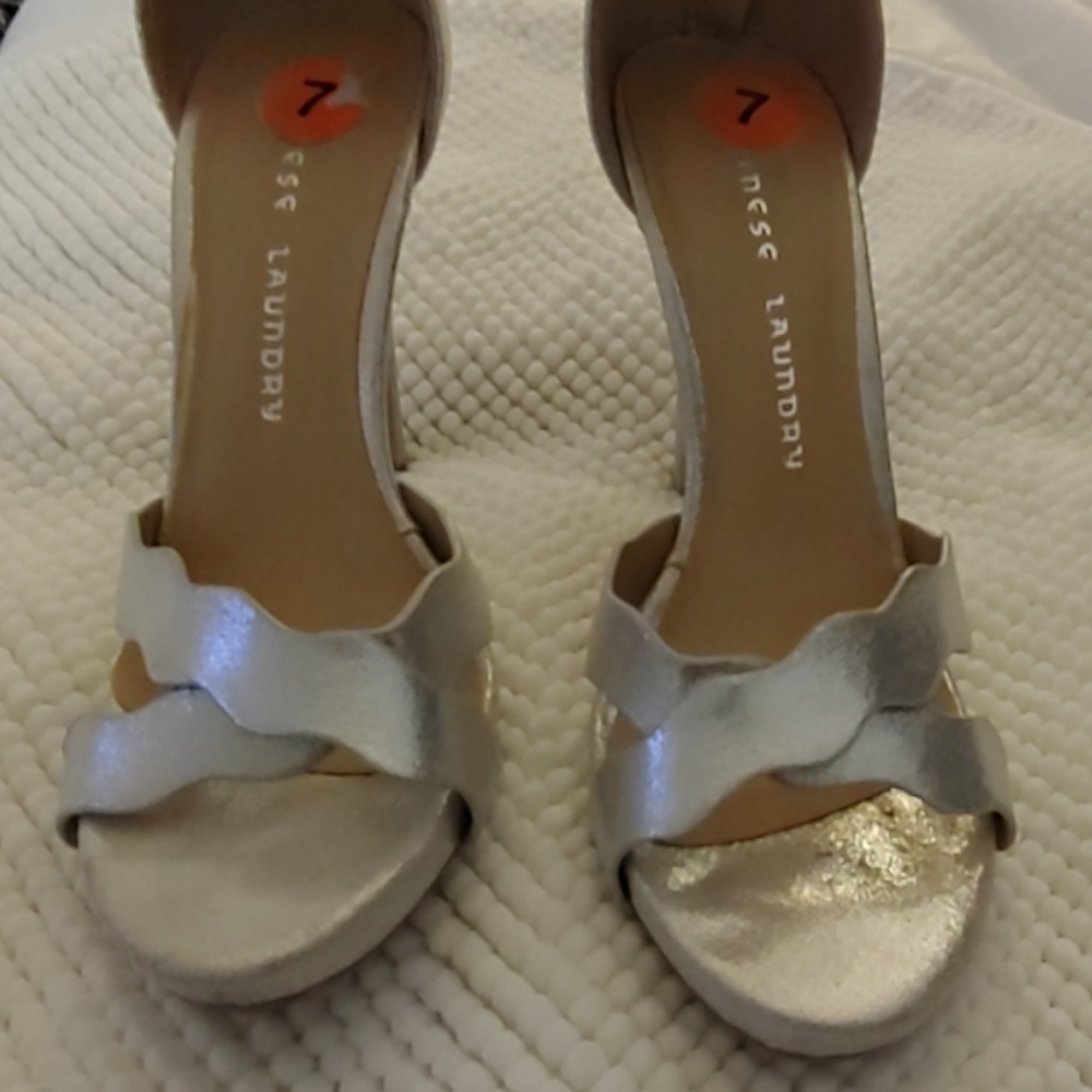 Chinese Laundry Silver Shoes